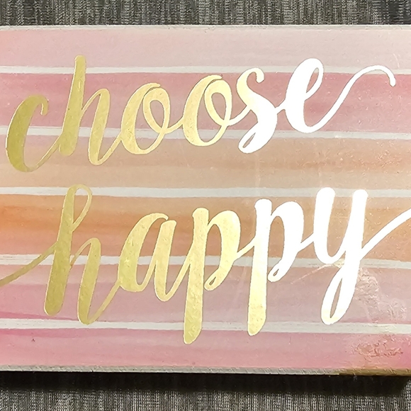 Choose Happy Decorative Sign - Picture 3 of 3